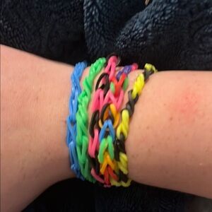 Colorful Kids Loom Band Bracelet Set